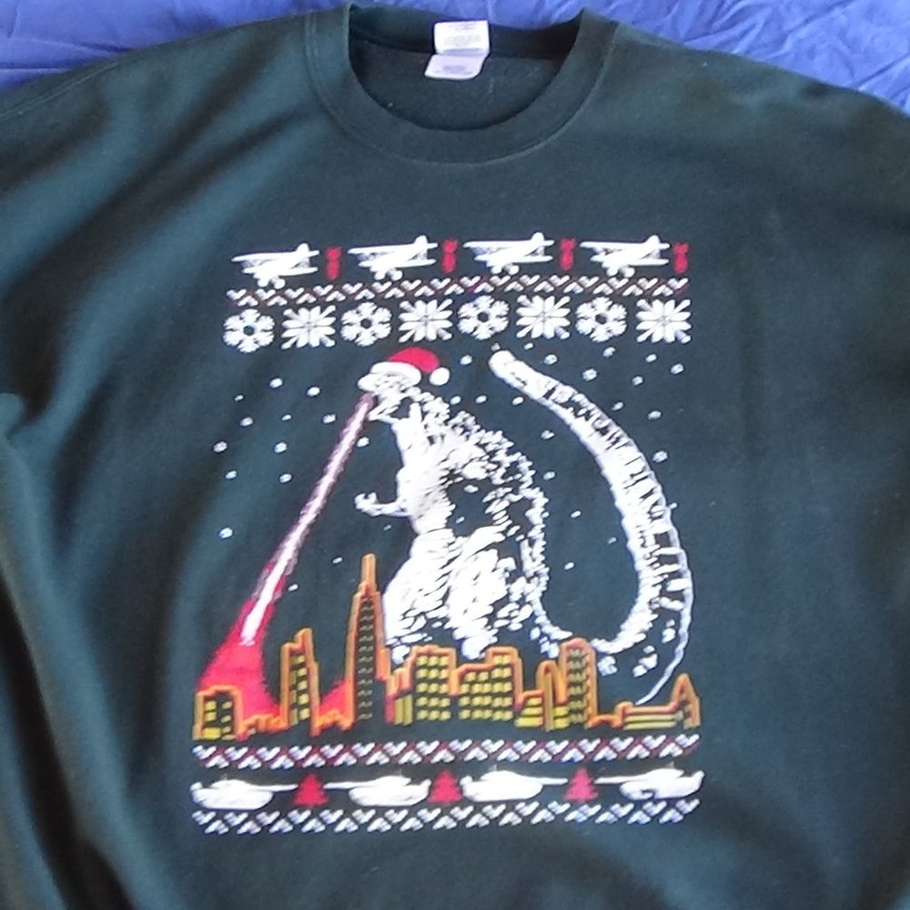 Christmas Godzilla Sweatshirt
